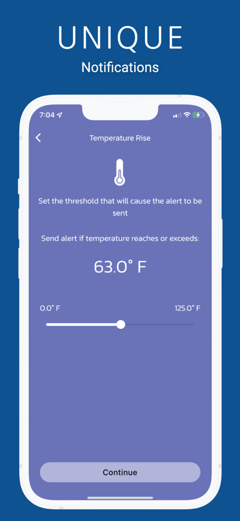 Weather Alerts Ultimate - Setting a custom temperature rise notification in the Weather Alerts Ultimate app