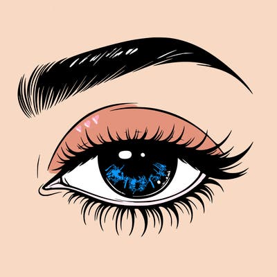 eye closed realistic