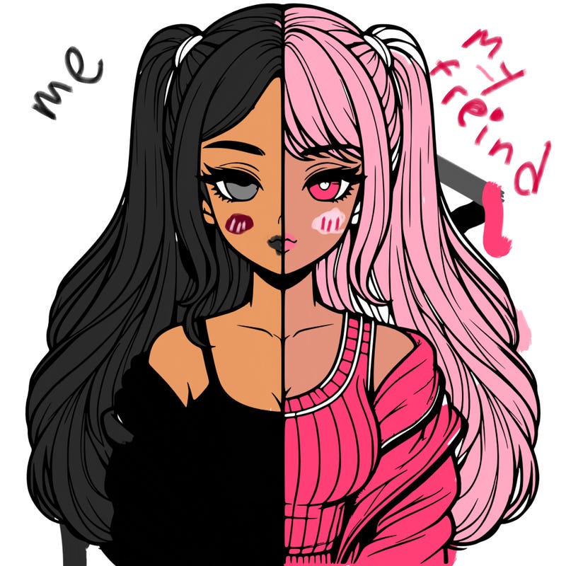 realistic girl split