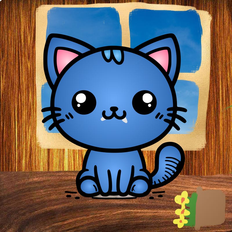 cartoon cute cat