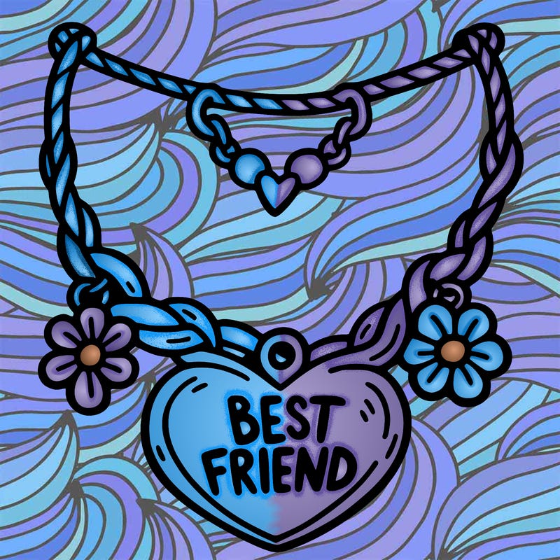 best friend necklace