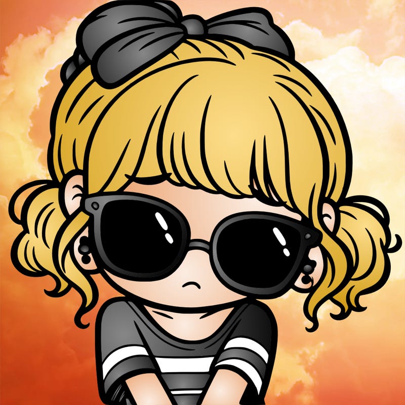 girl with sunglasses down