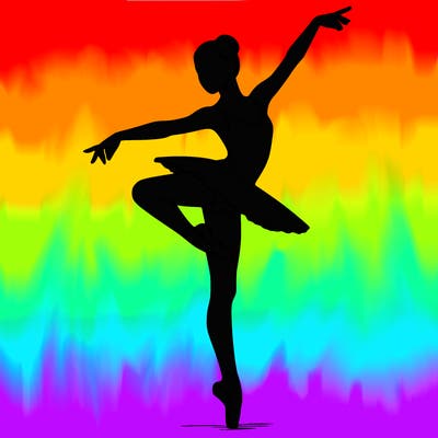 realistic person doing ballet