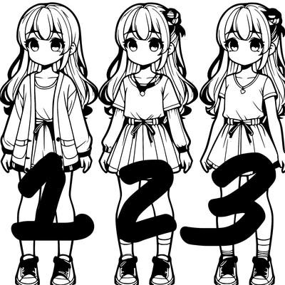 realistic cute girl full body