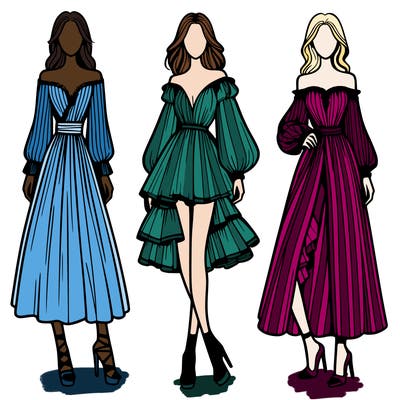 fashion models dresses