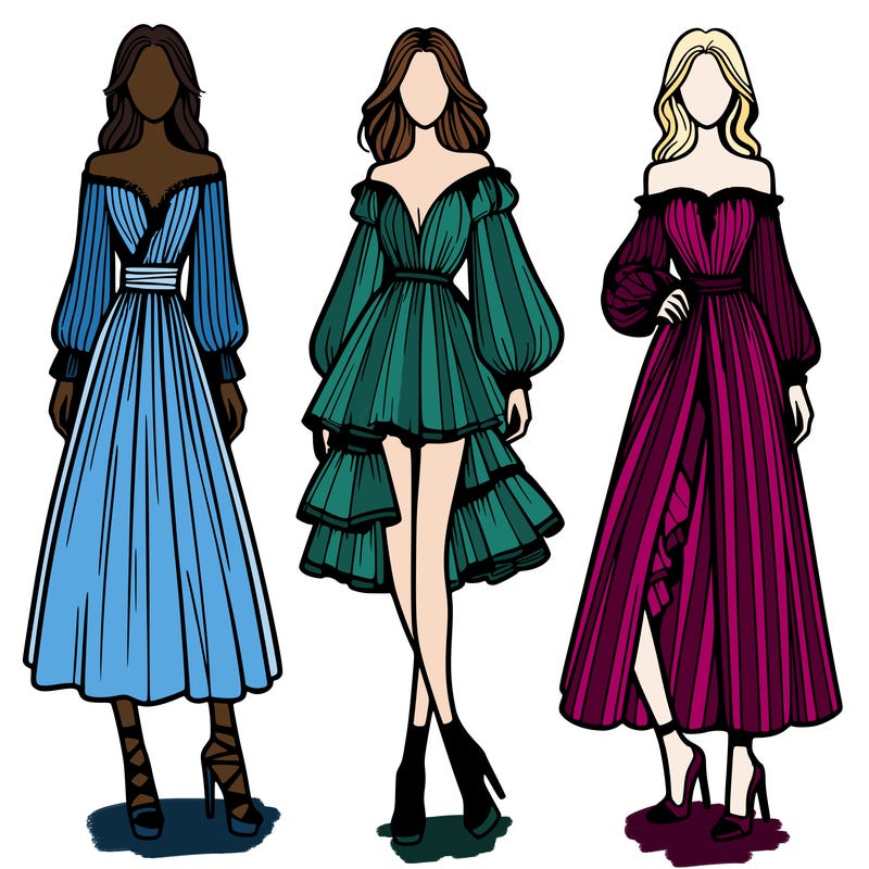 fashion models dresses