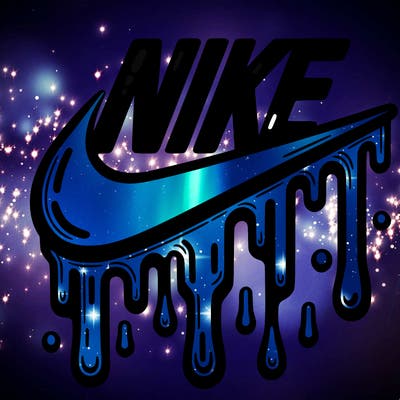 dripping nike logo