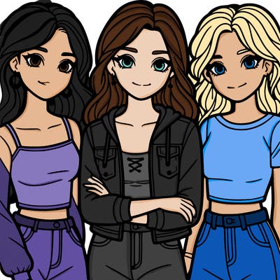 3 teens that are girls