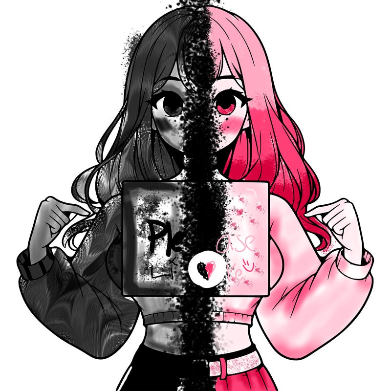 girl holding a blank sign in a long sleeve crop top