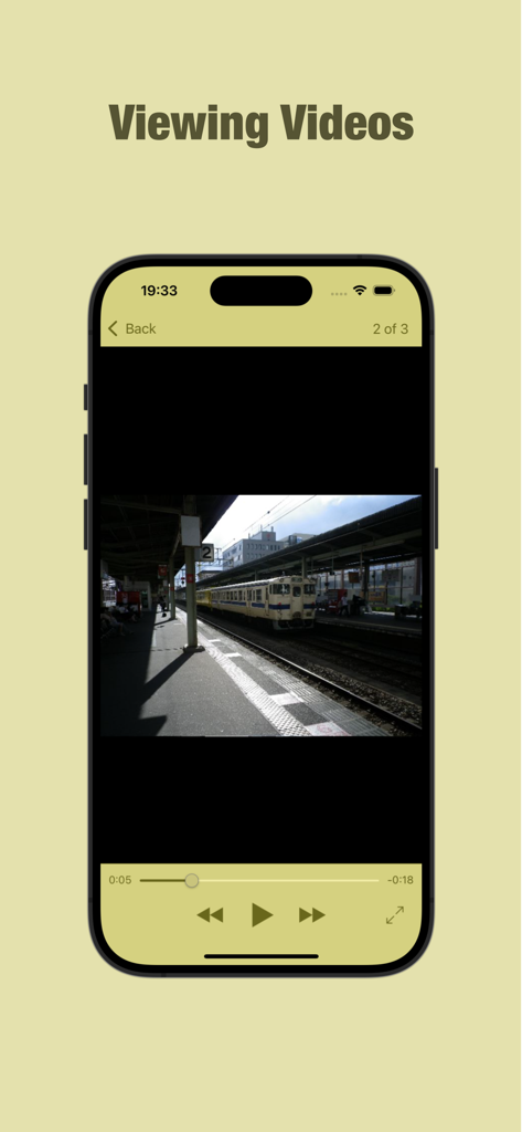 KeyAccess - Interfaz de la aplicación KeyAccess que muestra un reproductor de video privado con controles de reproducción.