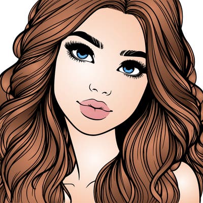 beautiful realistic girl