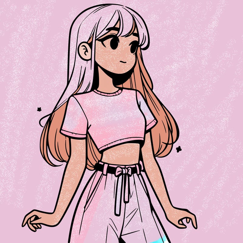 girl in a cute crop top