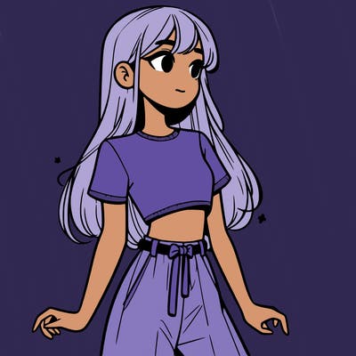 girl in a cute crop top