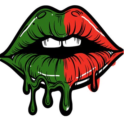 lips that look realistic and drip