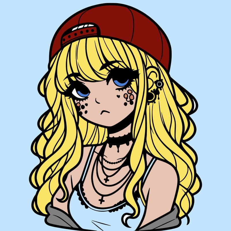 scene girl aesthetic