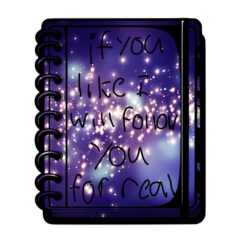 blank, realistic notebook