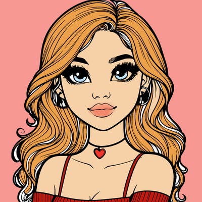 realistic pretty girl