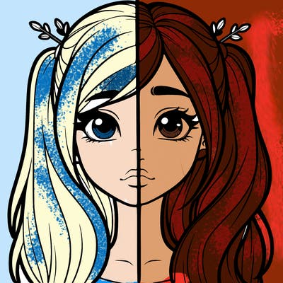 realistic girl split