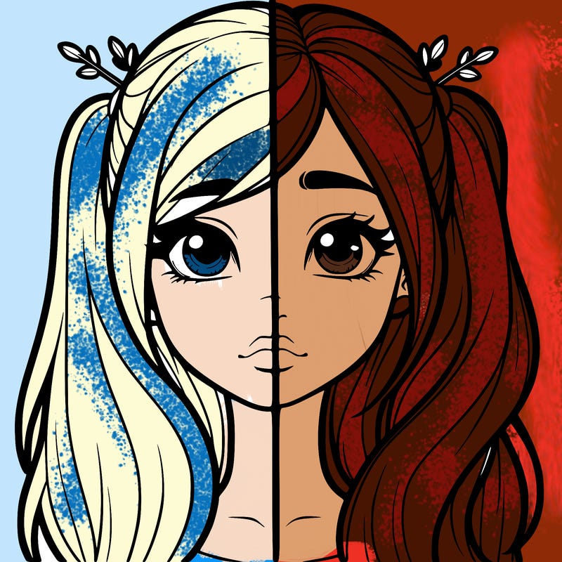 realistic girl split