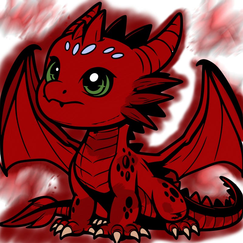 fierce baby night dragon