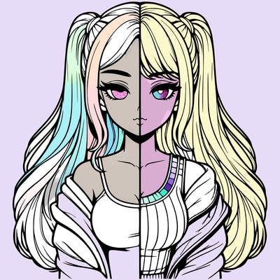 realistic girl split