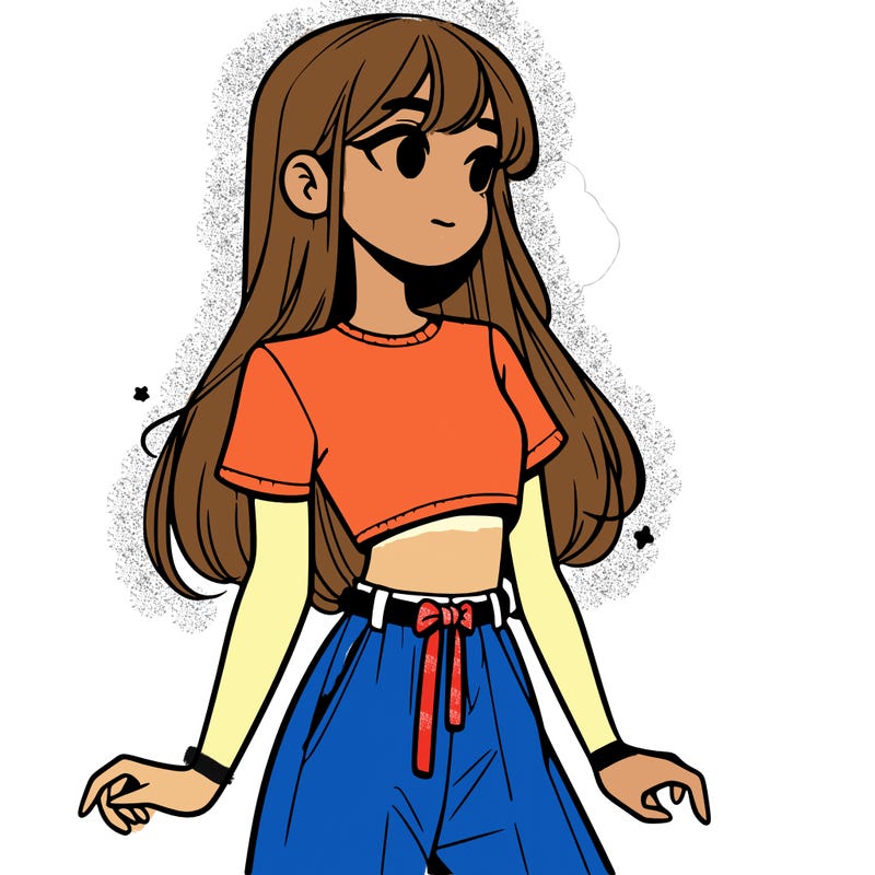 girl in a cute crop top