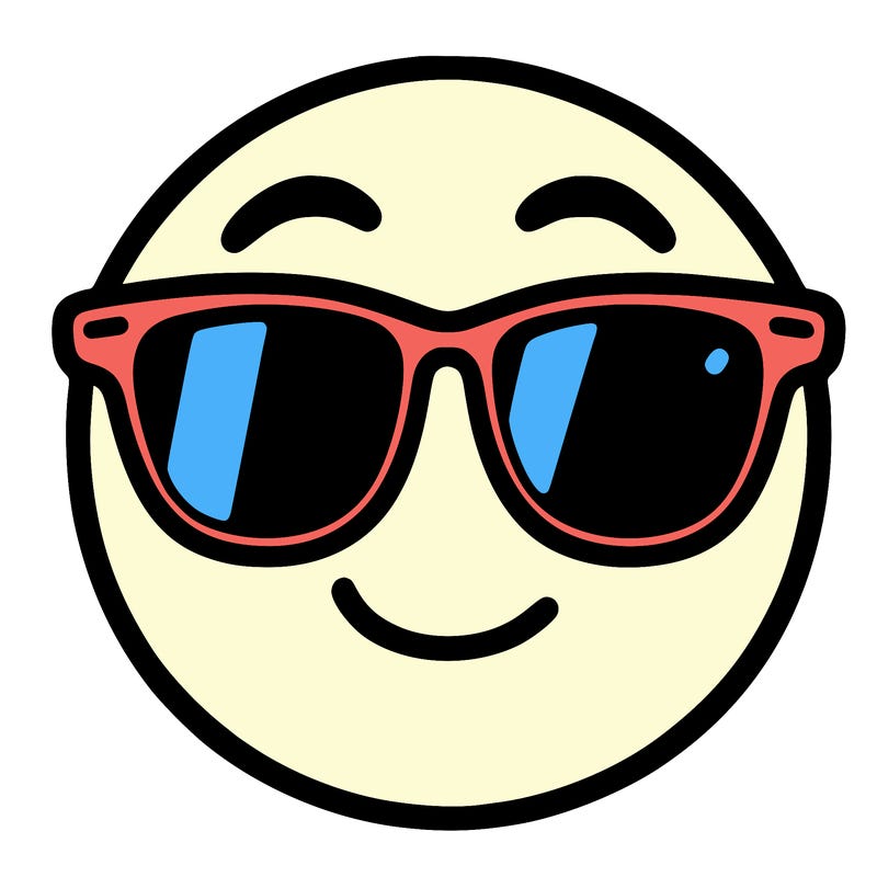 emoji with sunglasses