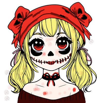 realistic girl halloween