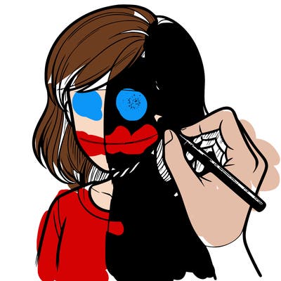 drawing a realistic person