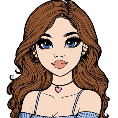 realistic pretty girl