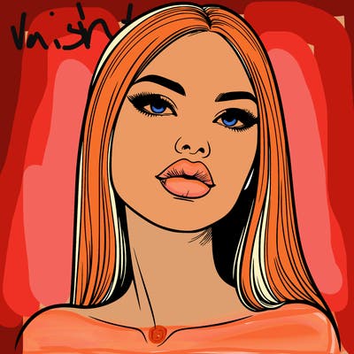 realistic woman with full lips