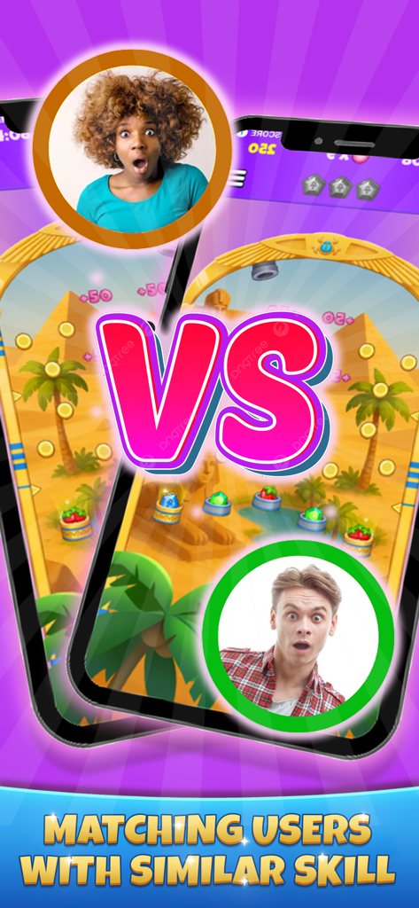 Pachinko Arcade - Plinko Cash - Competitive VS mode in Pachinko Arcade matching users with similar skill levels for fair play