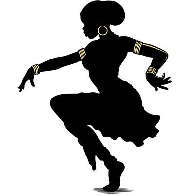 realistic african dancer