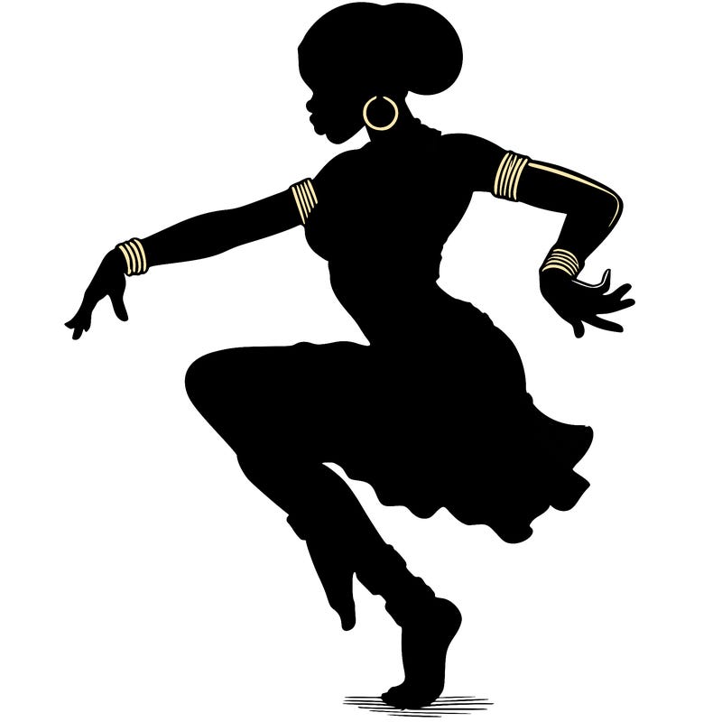 realistic african dancer