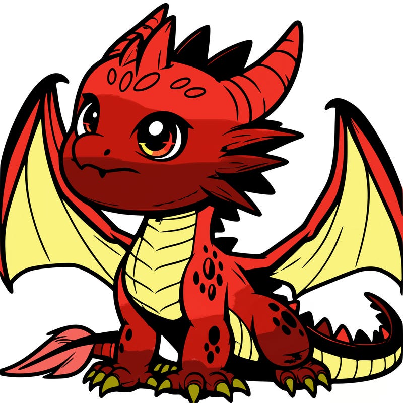 fierce baby night dragon
