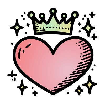 heart with crown