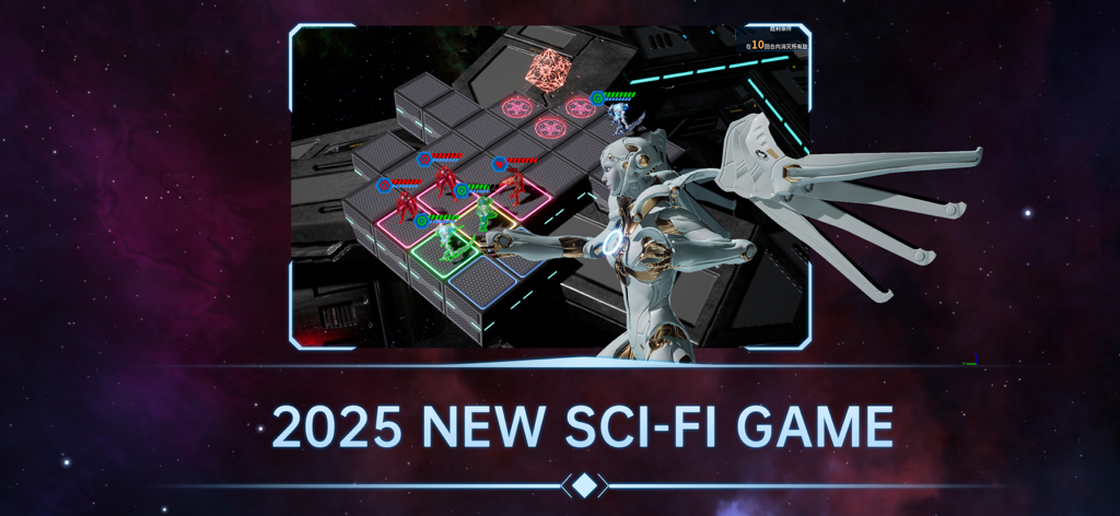 Taurus War 2 0 99 - Futuristic turn-based strategy gameplay in Taurus War 2 0 99 featuring a tactical grid and a high-detail cybernetic unit