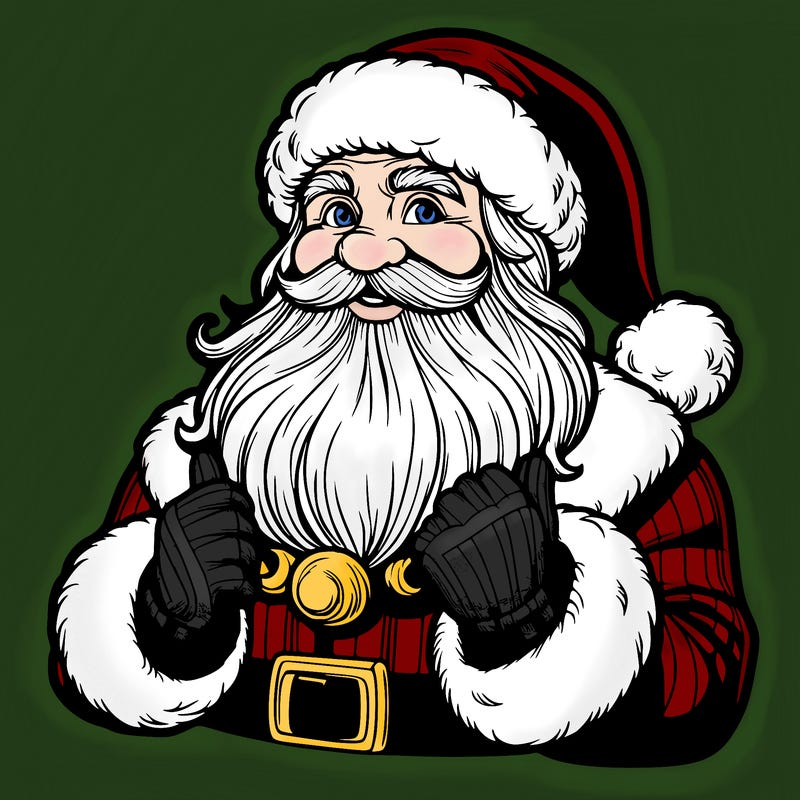 realistic santa