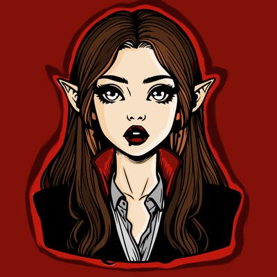 realistic vampire girl