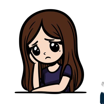 depressed girl