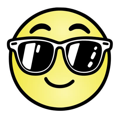 emoji with sunglasses