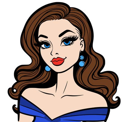 bold and clean: beautiful coquette woman