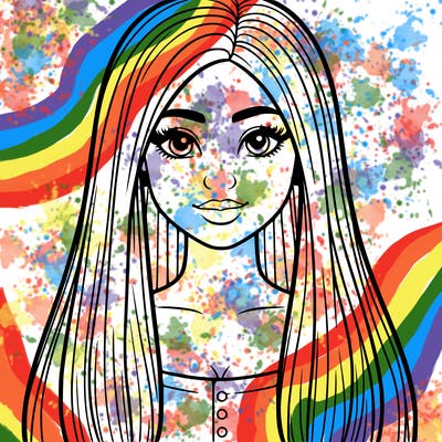 latina girl with straight hair