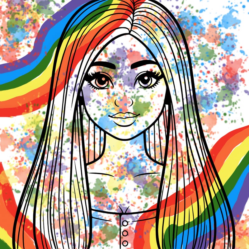 latina girl with straight hair