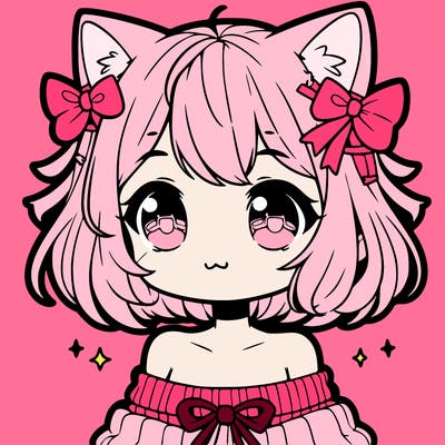 cute anime cat girl