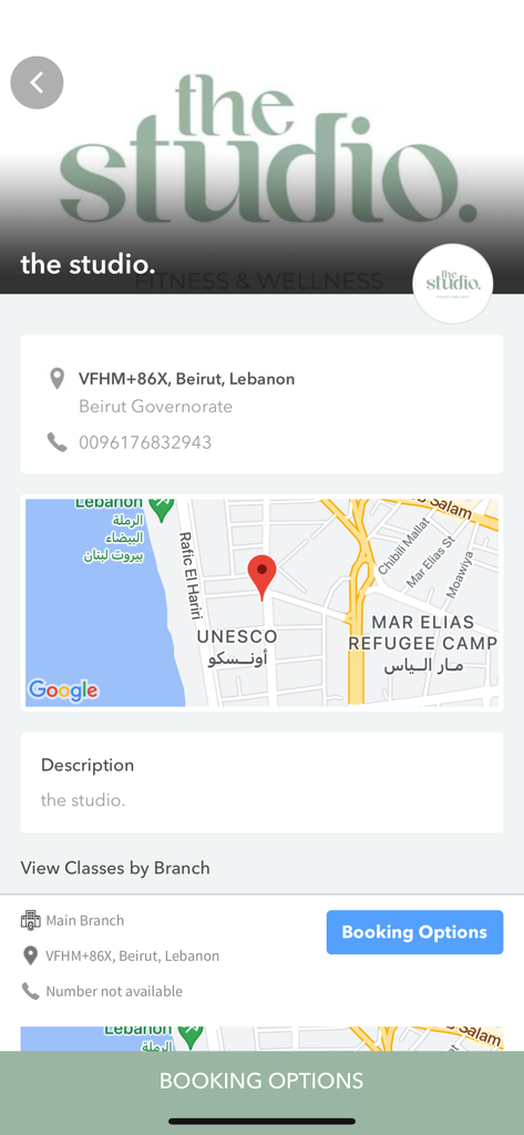 the studio. - Karten- und Standortdetails für das the studio. Fitness- und Wellnesscenter in der mobilen App