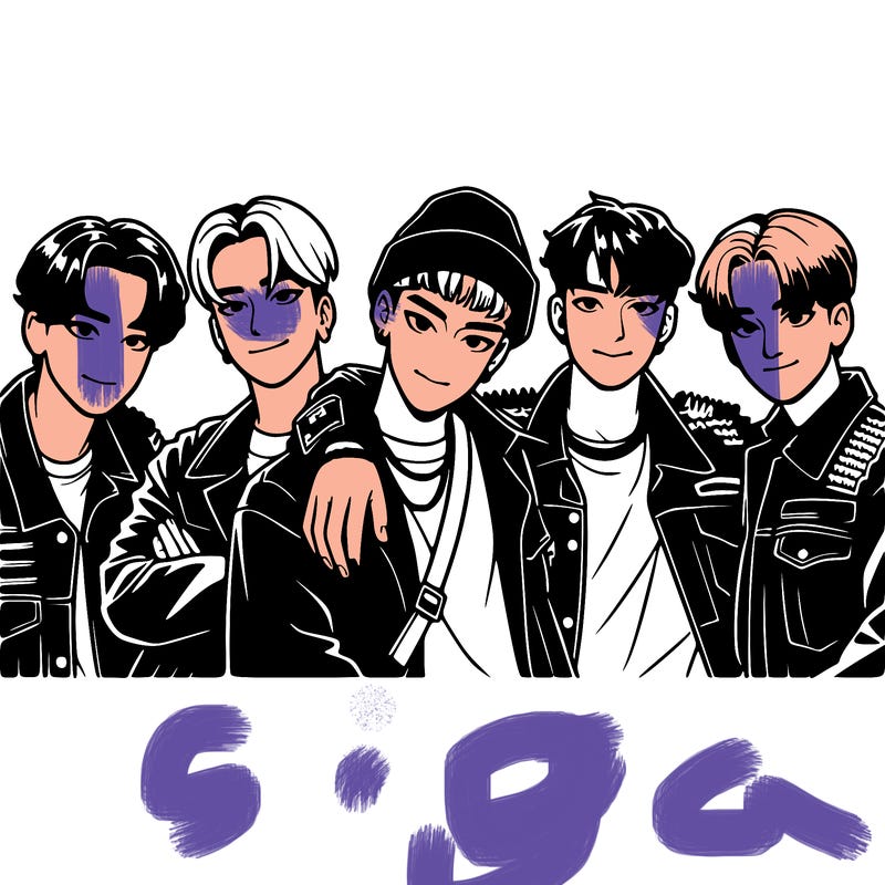 realistic k-pop band