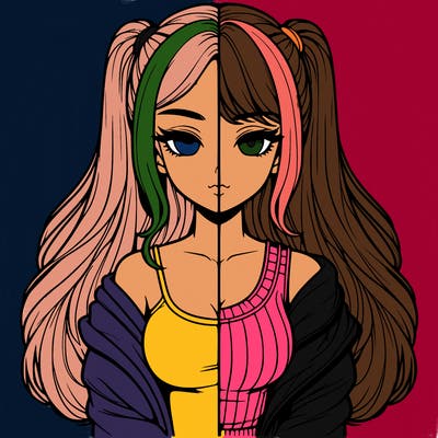 realistic girl split