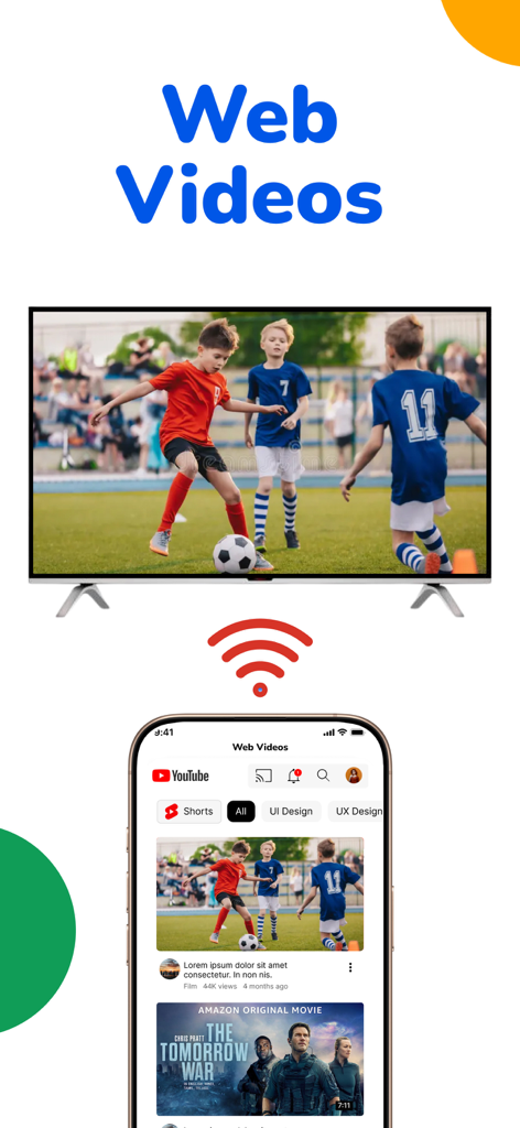 MyCast for Google Chromecast - An iPhone casting web videos to a smart TV screen