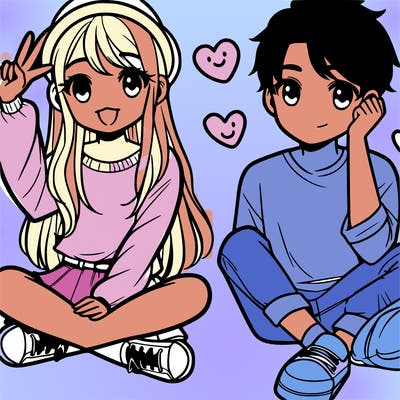 a girl and her boyfriend